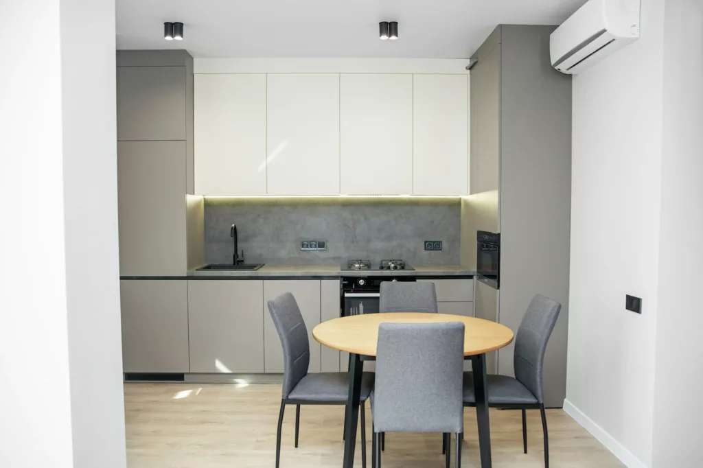 modern kitchen interior of a beautiful apartment